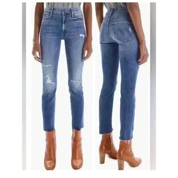 MOTHER Mid Rise Dazzler Ankle Fray in Weekend Warrior Size 27 - Picture 2 of 12